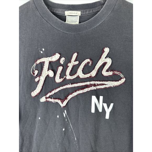 Abercrombie Fitch Paint Splatter Muscle Men’s Vintage T Shirt Size XXL - Picture 2 of 9